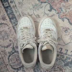 Nike Women's Air Force 1s size 7.5 White On White